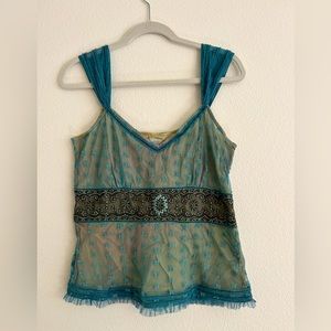 Odille blue lace top
